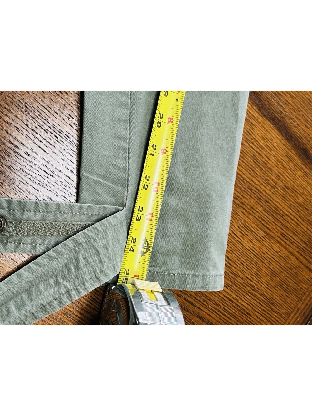 Ashly by 26 International Women's Khaki Green Cotton Utility Jacket Size M - Picture 7 of 9